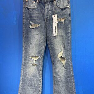 Men's Distressed Blue Jeans